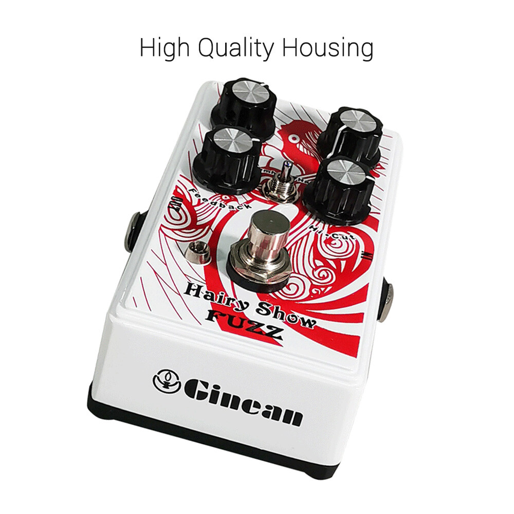 FUZZ Guitar Effect Pedal True Bypass for Electric Guitar 4 Control Knobs V2A1