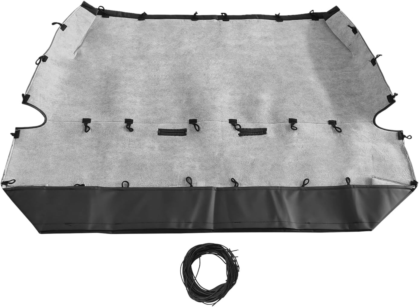 Universal Full Size Bench Truck Seat Cover Black Fits for Dodge, Ford, Chevy(Pu