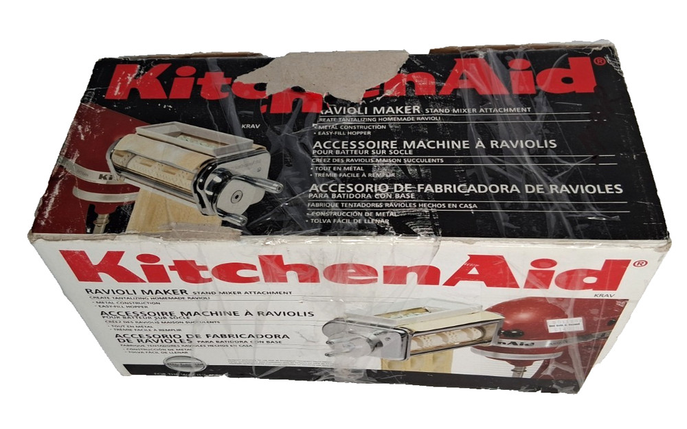 KitchenAid Ravioli Maker Stand Mixer Attachment KRAV White