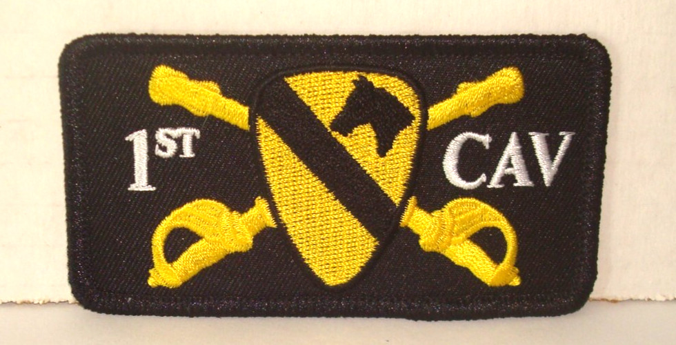 ARMY  1ST CAVALRY  PATCH embroidered  iron on   patch 4  inch
