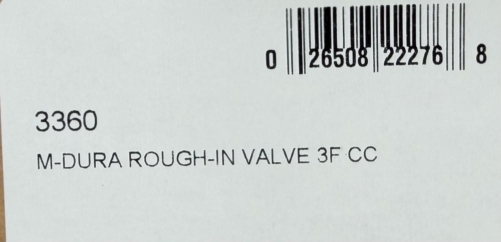 Moen Commercial 3360 3-Function Diverter Valve *NEW*