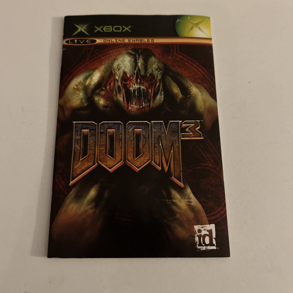 Doom 3 XBOX Instruction Manual Only