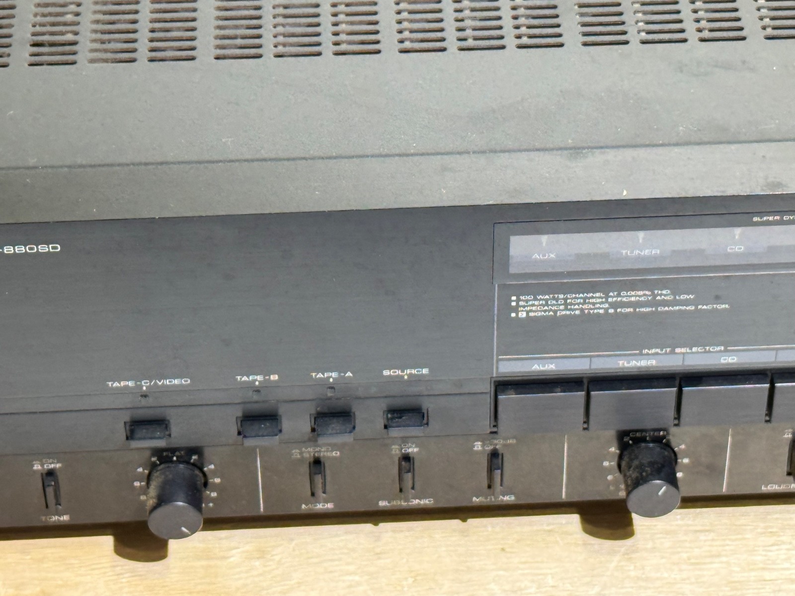 Kenwood KA-880SD Stereo Integrated Amplifier | JAPAN | No Power | Sold AS-IS