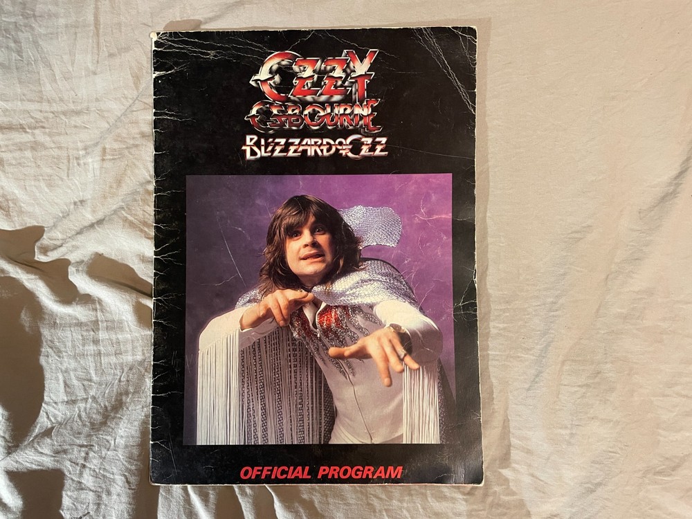 Ozzy Osbourne 1981 SIGNED AUTOGRAPH Blizzard Of Ozz Tour Program Book