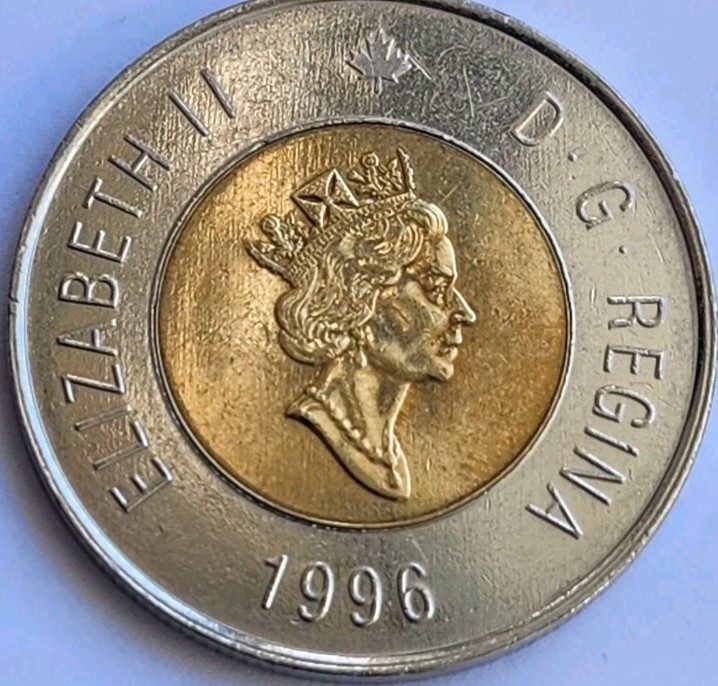1996 Canada 2 Dollar Coin