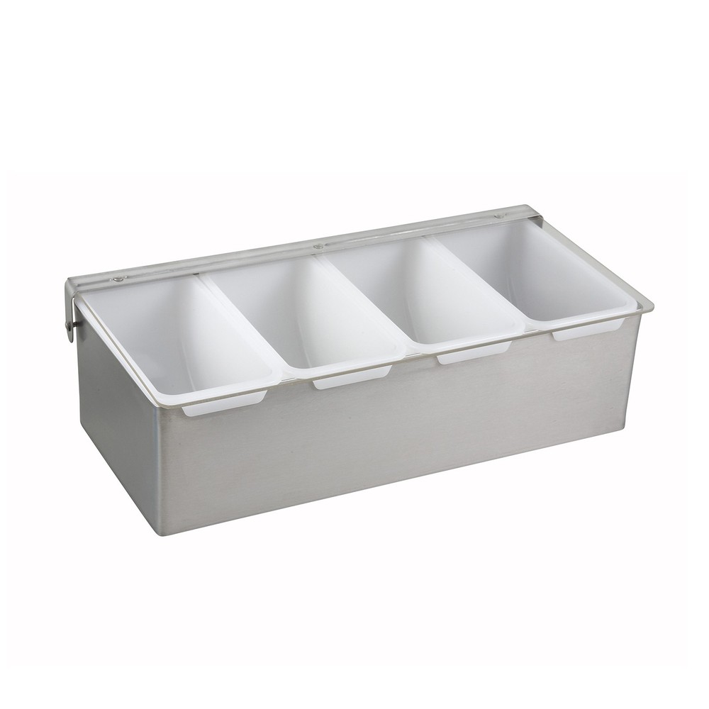 Winco CDP4 4 Section Condiment Dispenser