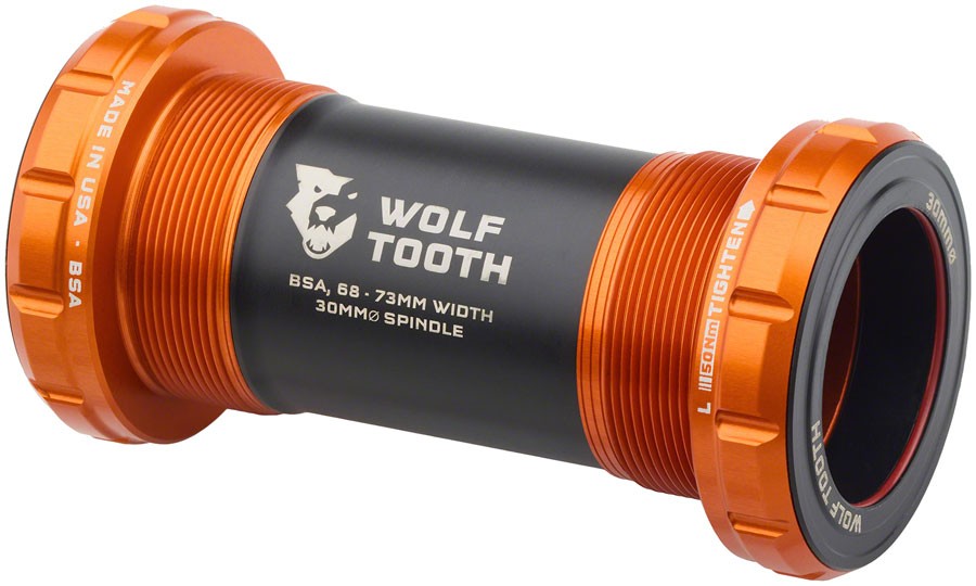 Wolf Tooth BSA Bottom Bracket 30mm Spindle - Lightweight, Durable,