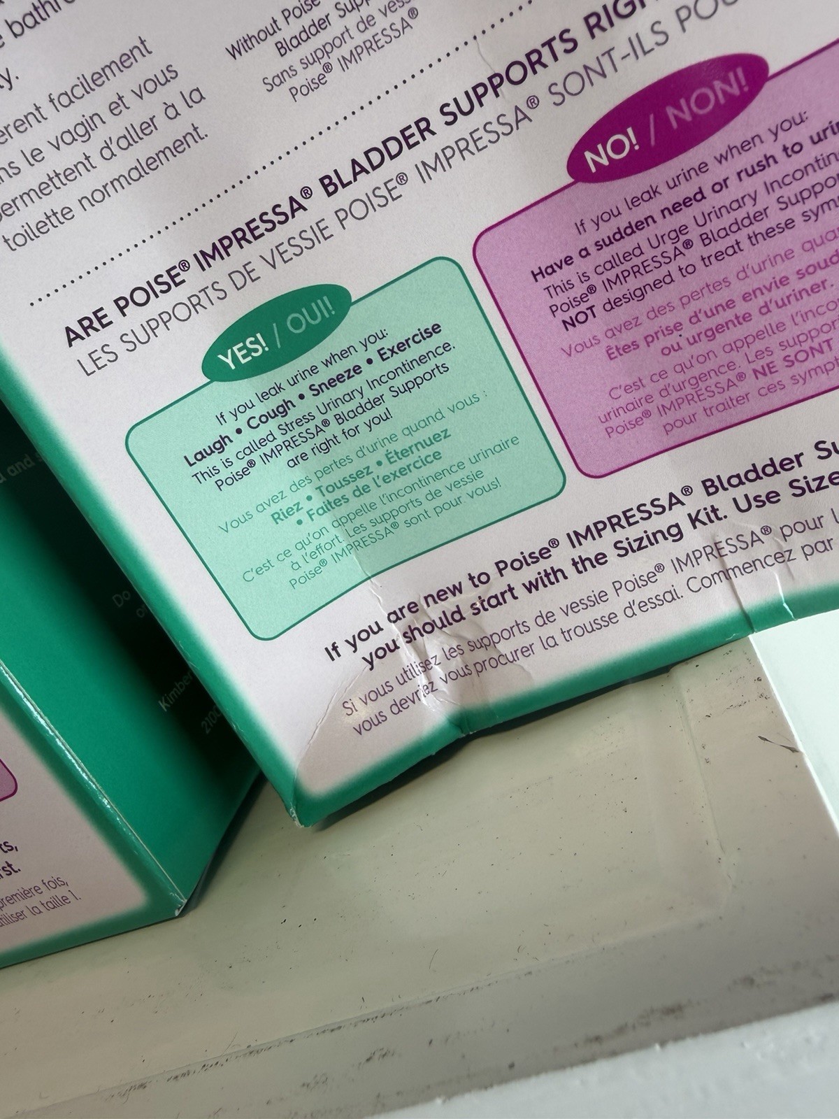 Poise Impressa Women's Bladder Supports Size 3, 21 Count Disposable pack of 2