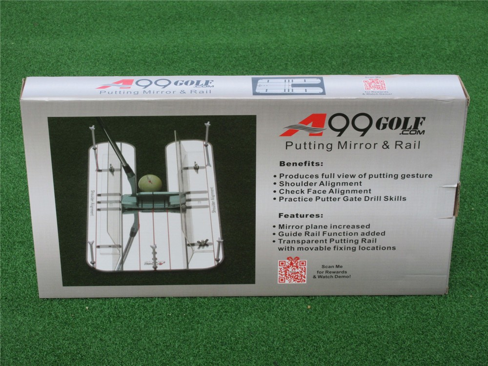 A99 Golf Putting Mirror & Rail Alignment Practice Training Aid Portable