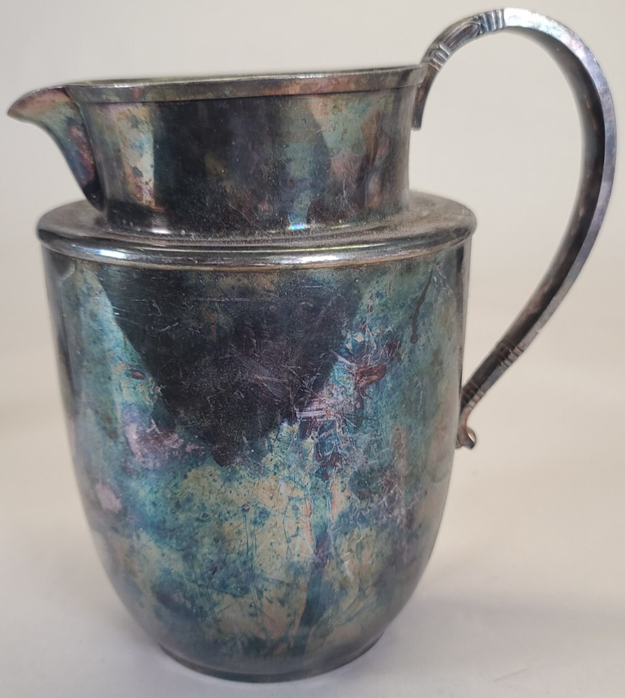 Tropical By International Silver Co Serving Pitcher Water Jug 8" Tall 8117