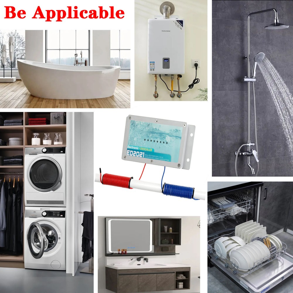 Electronic Water Descaler System Reduces Limescale, Rust, and Minerals