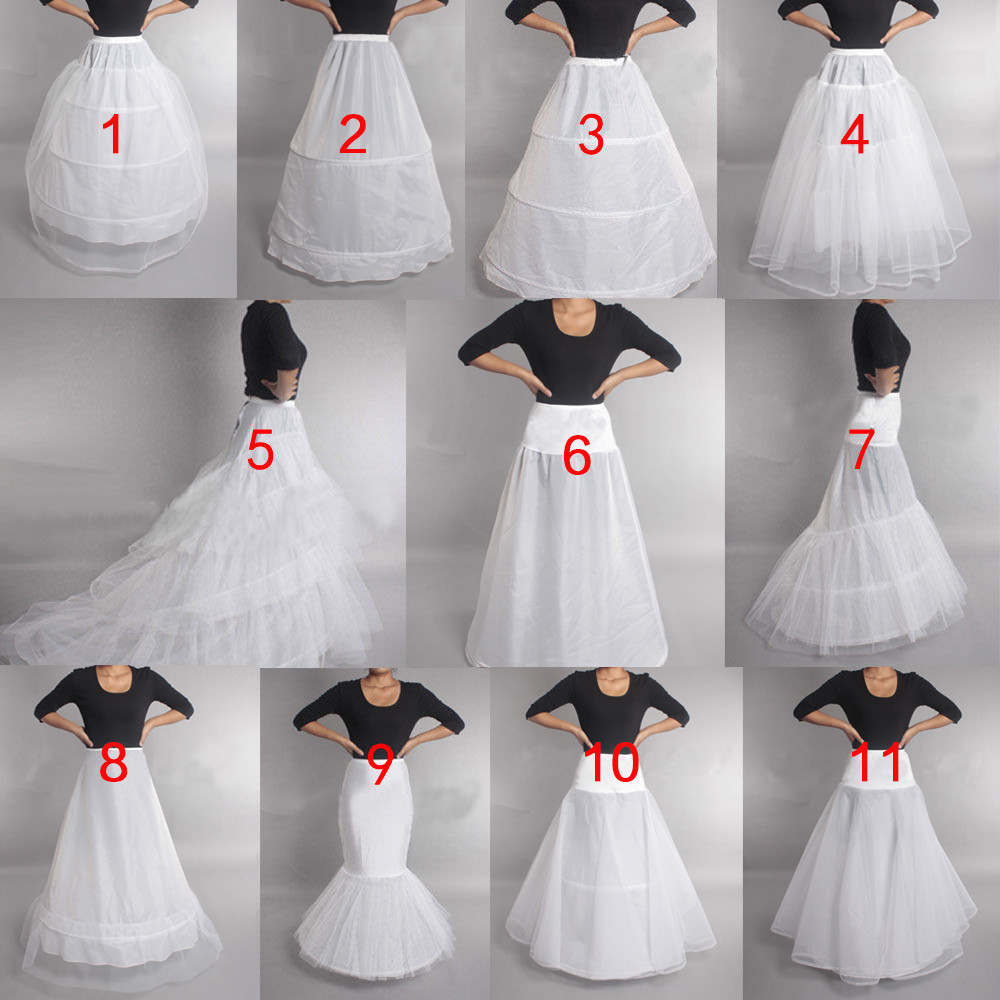 Wedding Petticoat Prom Dress Bridal Slip Hoops Skirt Underskirt Crinoline Stocks
