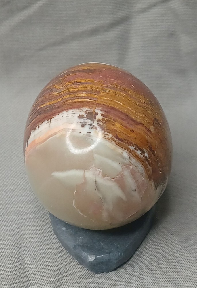 Marble Stone Egg Brown Beige White