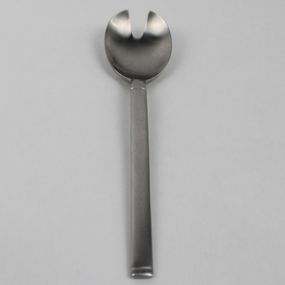 Auerhahn Unknown Pattern 18/10 Stainless Solid Salad Serving Spoon 8" Rare HTF