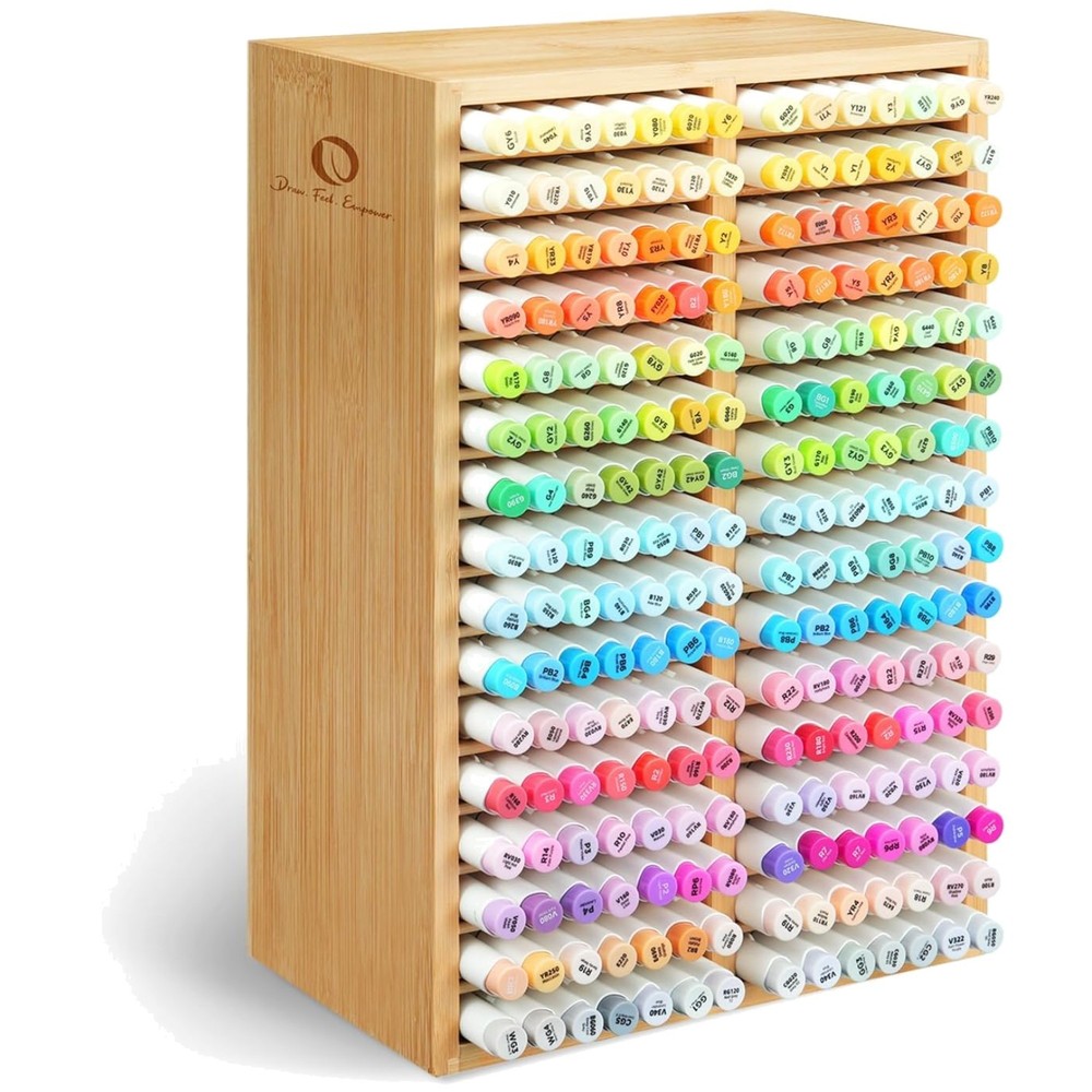 Classroom & Office Bamboo Marker Storage - 32 Compartments