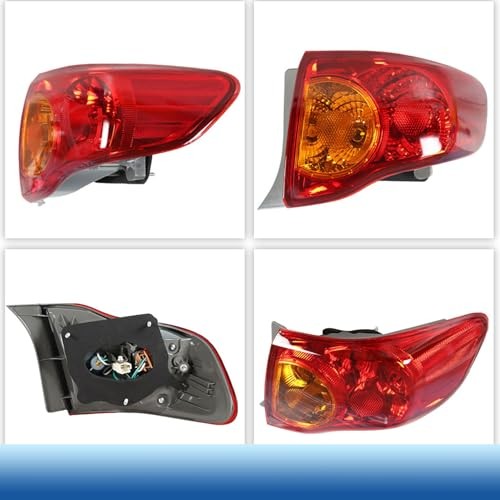 Passenger Side Outer Rear Brake Tail Light Assembly Replacement for Right Side