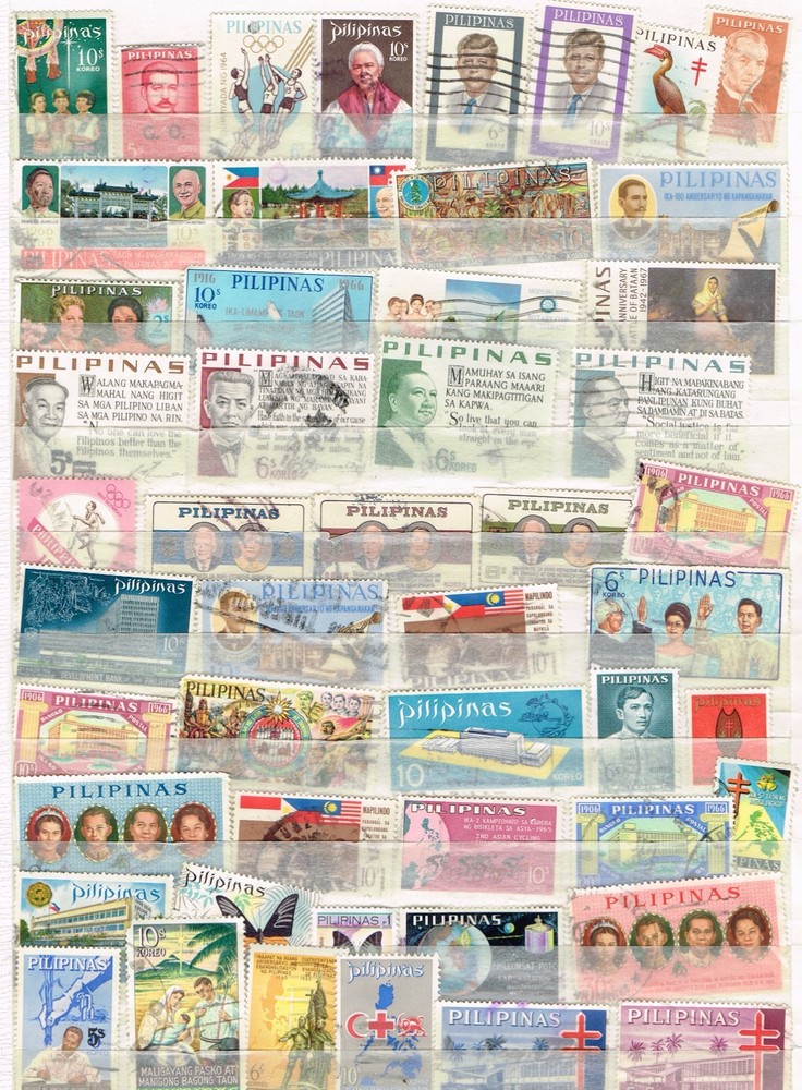 Phillippine Stamps:  50 Assorted Postmarked Postal  (13-239)