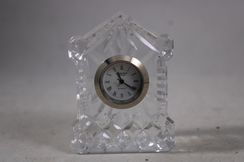 Edinburgh Crystal Mini Clock - Bedside