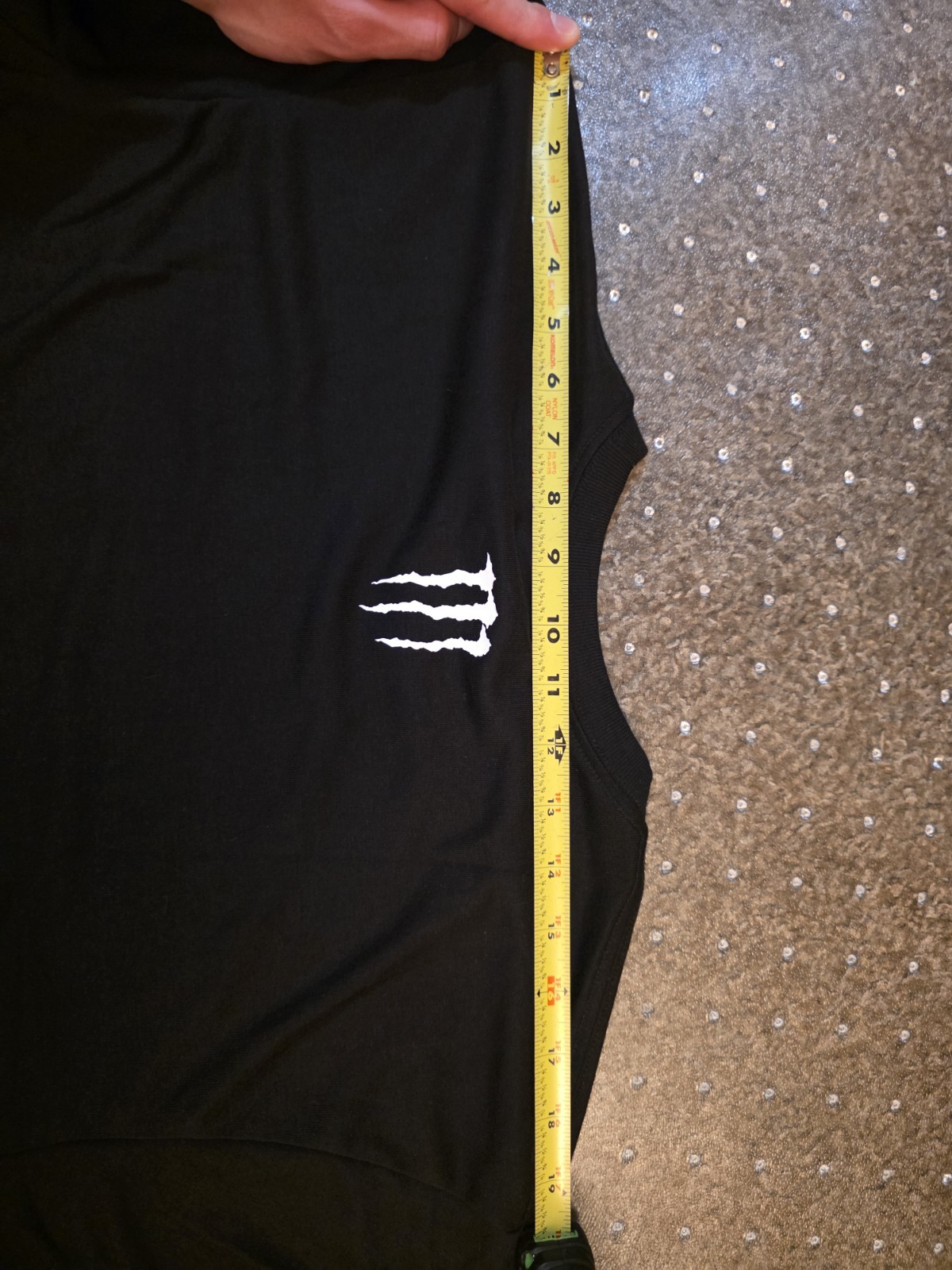 Monster Energy MUSCLE T-Shirt Tee Color Black/White Shortsleeve Size Large