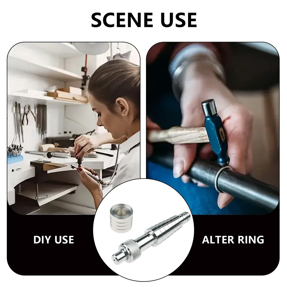 Ring Enlarger Tool Set Adjustable Sizer for Jewelry Ring Resizing & DIY Project