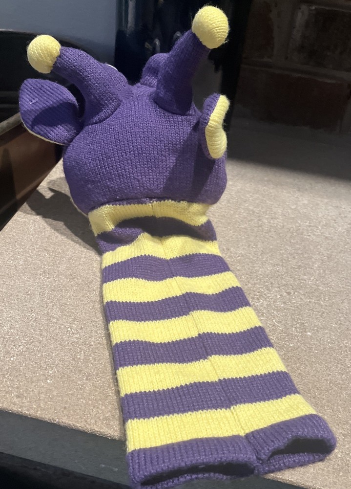 Sockette Puppet 15” Yellow & Purple (Rupert) Alien Plush