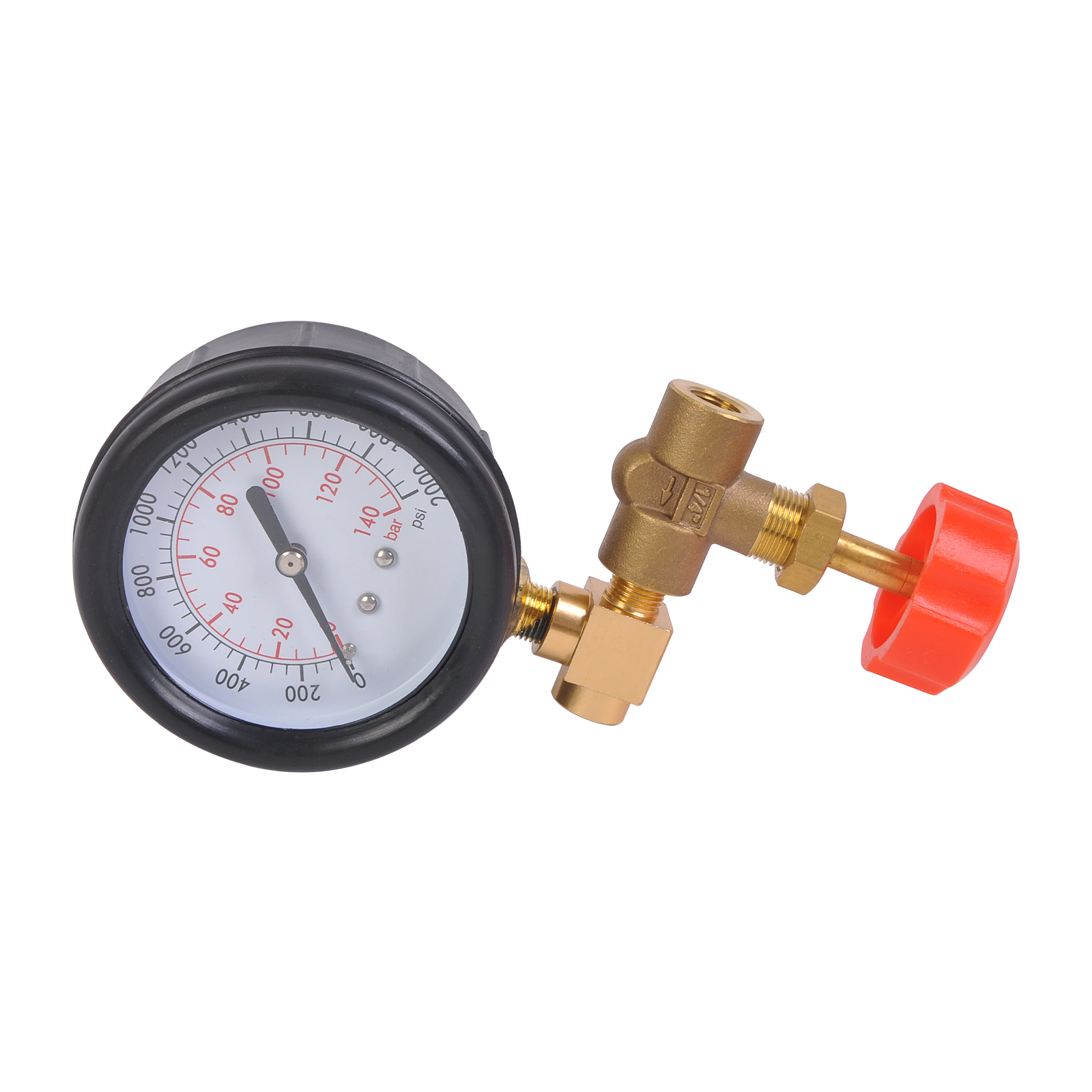 Universal Power Steering Pressure Tester With 13 PC Adapters 2000 psi / 70 bar