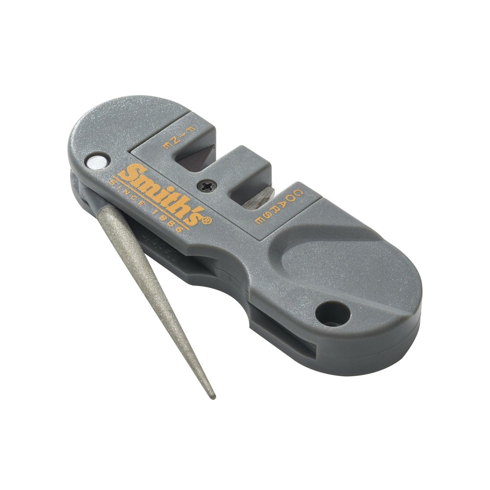 Smith's Pocket Pal Knife Sharpener Gray Multi Functional Ceramic Stones Portable