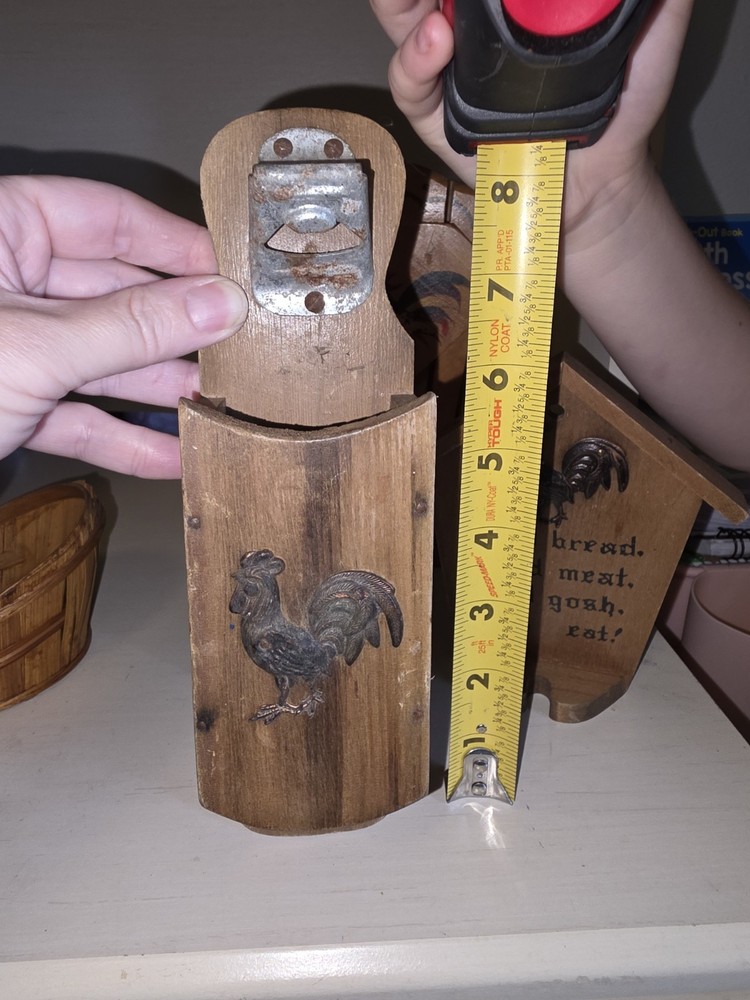 FIVE Piece Chicken / Rooster Decor