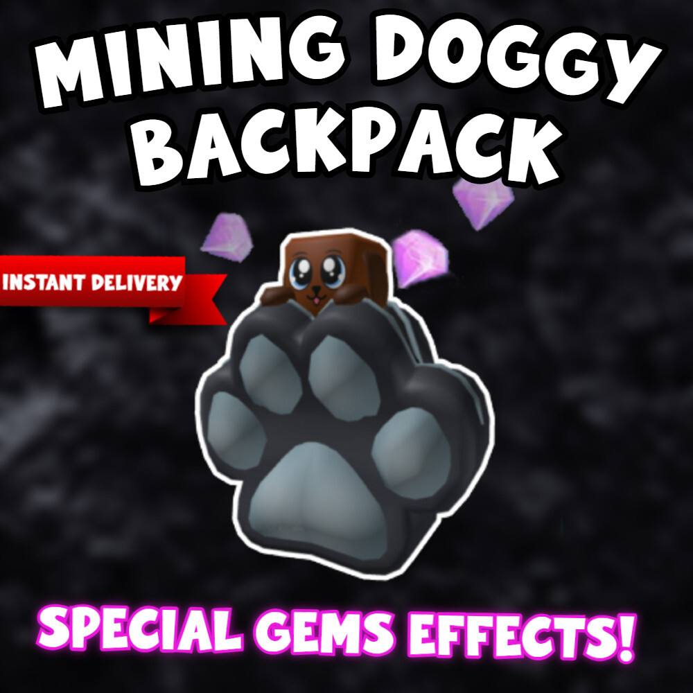 Roblox Mining Doggy Backpack - [GLOBAL | ALL PLATFORMS]