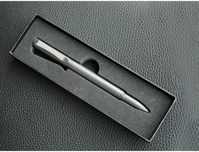 Lightweight Titanium Alloy EDC Survival Pen – Black Ink (New)