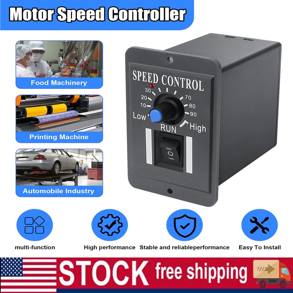 DC 10-60V 6A PWM DC Motor Speed Controller Reversible Switch Regulator Switch