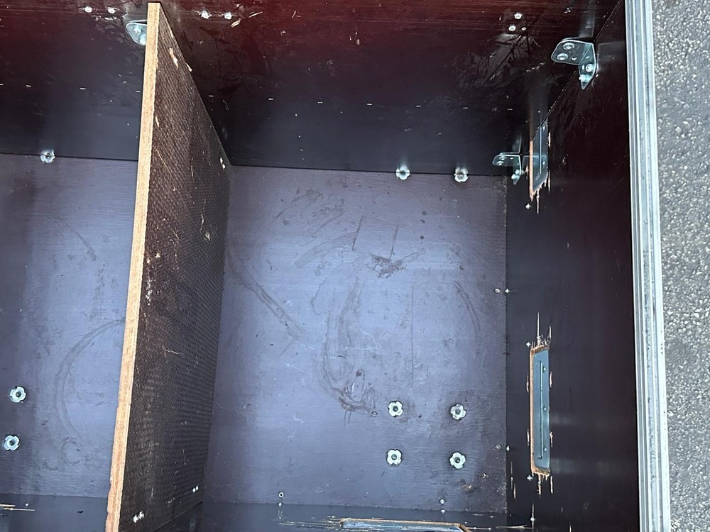 2 Compartment Speaker Trunk Case with wheels #603 (One)THS