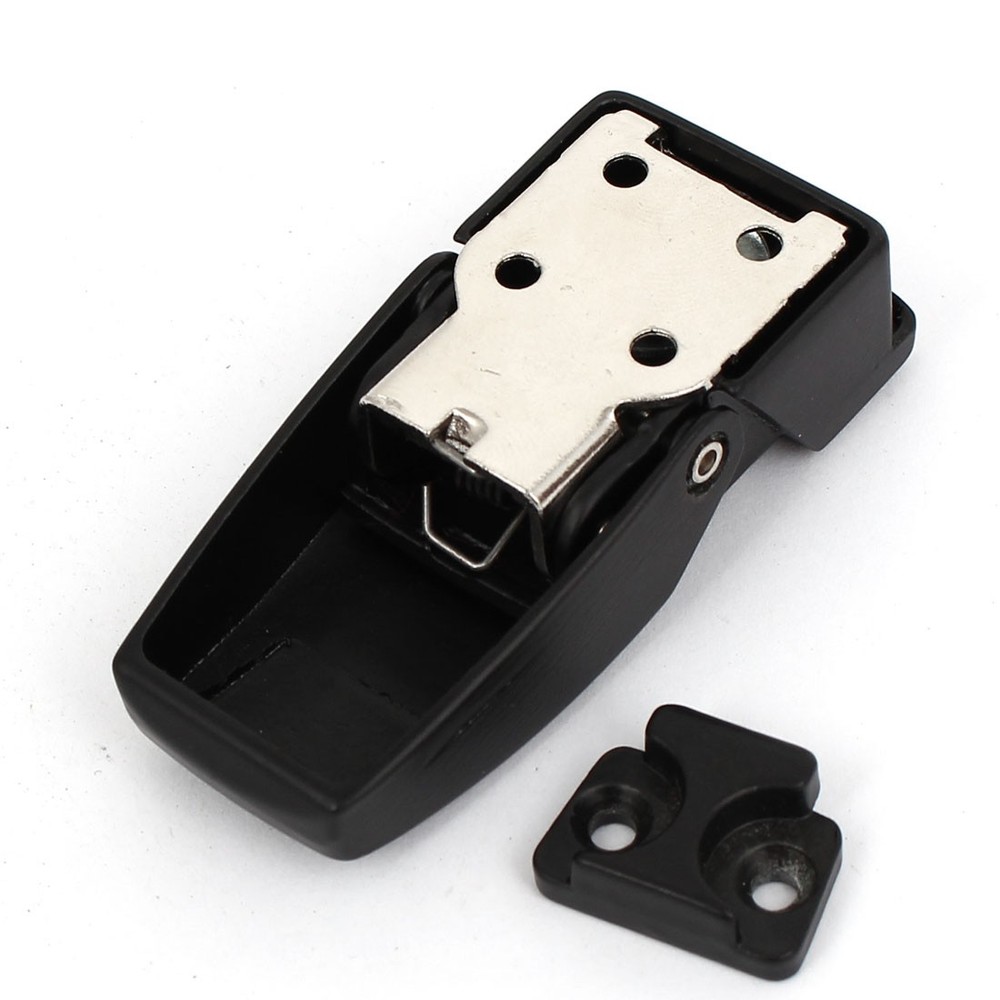 Cabinets Boxes Cases Security Plastic Toggle Hasp Latch Lock Black w 2 Keys