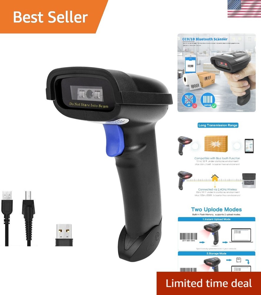 Multi-Mode Bluetooth Barcode Scanner for Quick & Efficient Inventory Management