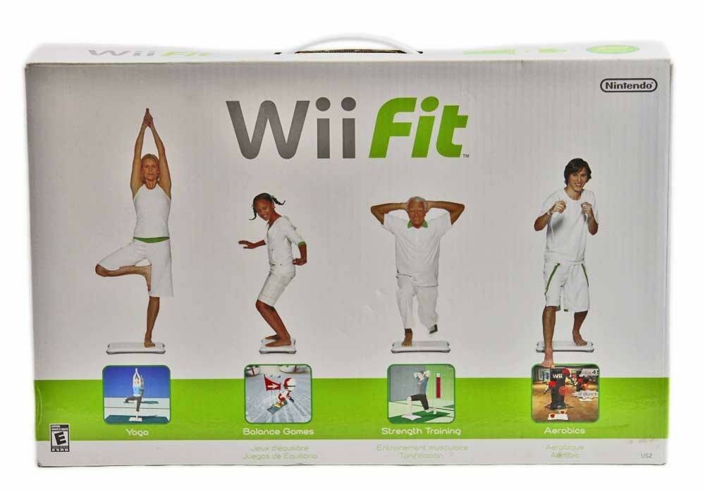 2008 Nintendo Wii Fit Complete Working MIB + Disc, Manual, Risers