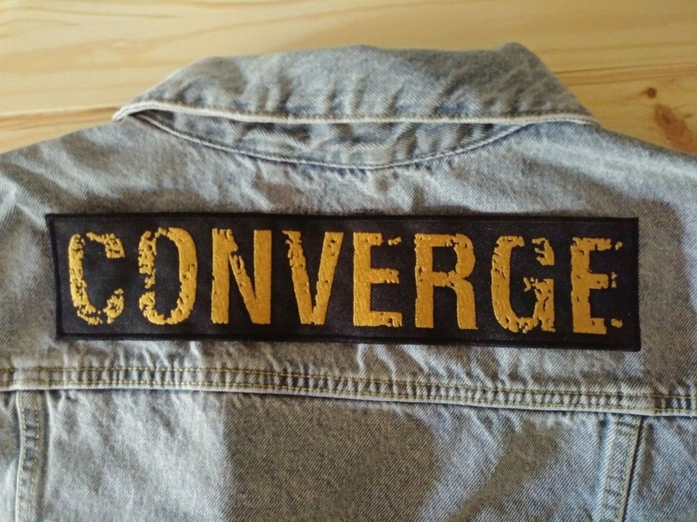 CONVERGE BACK Patch Mastodon Isis Hardcore Metalcore Mathcore Dillinger Escape