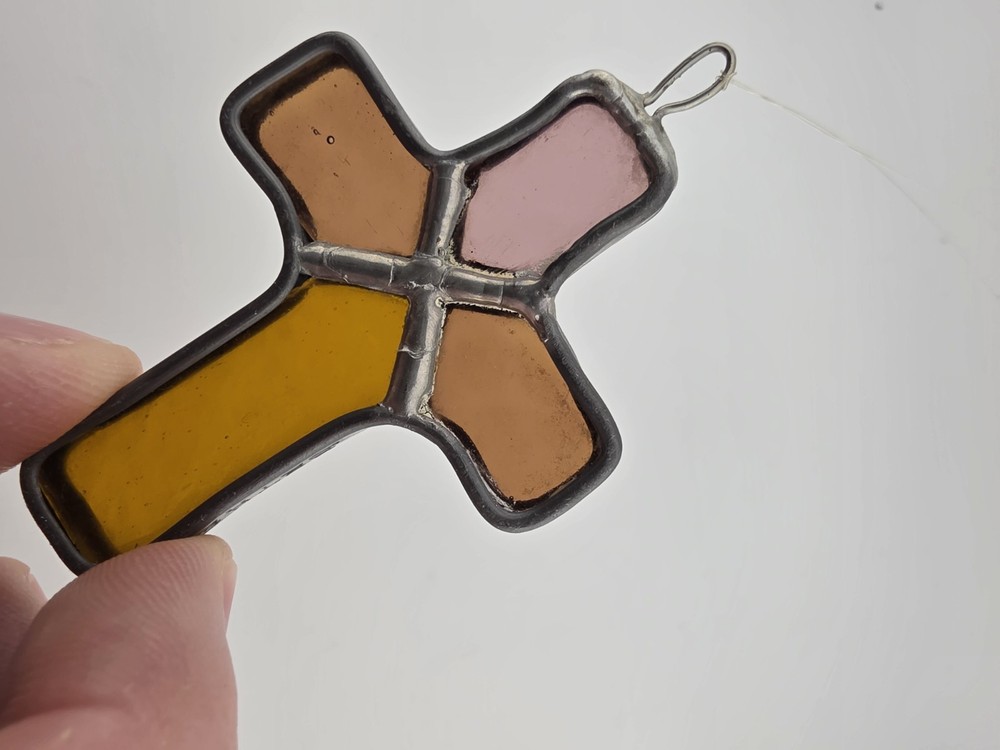 Stain Glass Window Cross