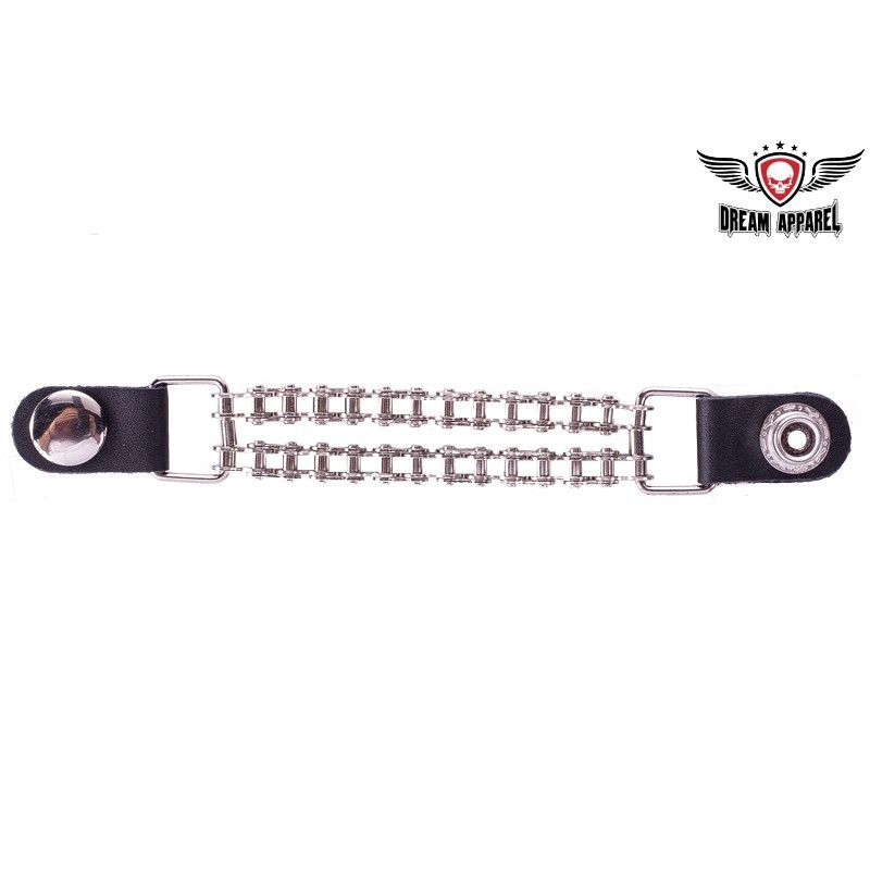 Classic Vest Extender With Motorcycle Chain