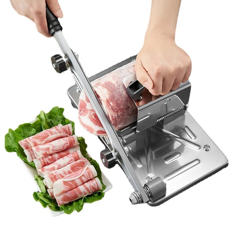 GIANXI Pork Belly Vegetable Slicer Frozen Meat Processor Cutting Machine Mutton