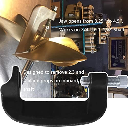 Prop Puller for Ski Wakeboard Surf Propellers, C Clamp Puller Works on 3/4''