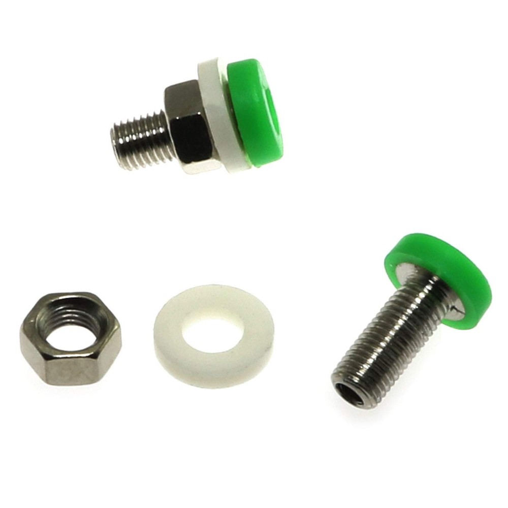 RLECS 10-Pack 2.0 Banana Plug Female Socket with M4 Screw Thread,Small Bindin...