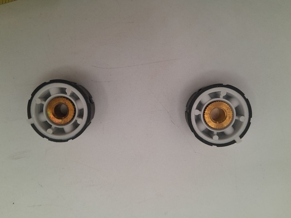 Set Of 2 Replacement Faucet Control Knobs Brass Core - OB7