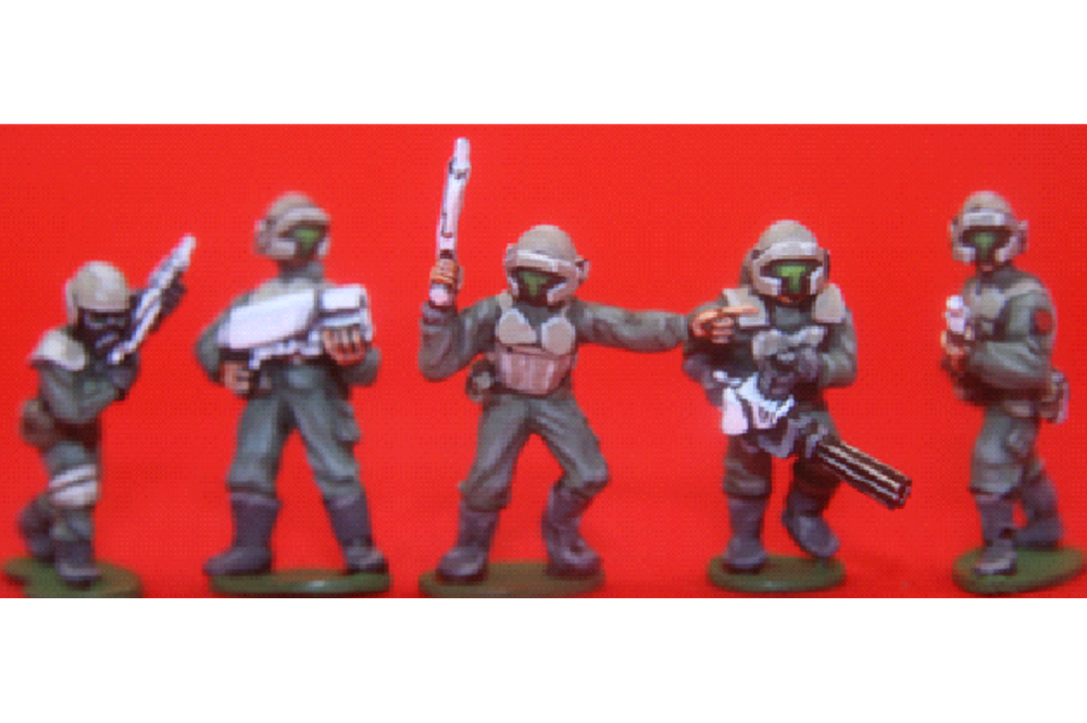 25mm SCI-FI 34 Military 10 (5 Figures)