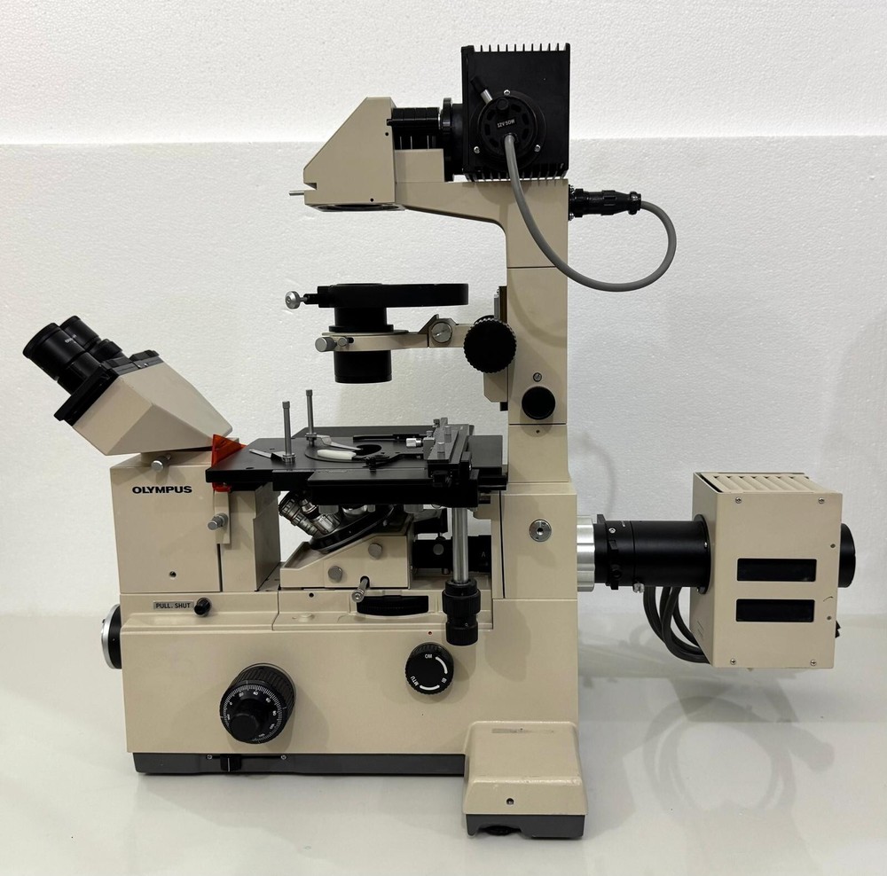 Olympus IMT-2 Inverted Fluorescence Microscope w/ LWD CDPlan & SPlan Objectives