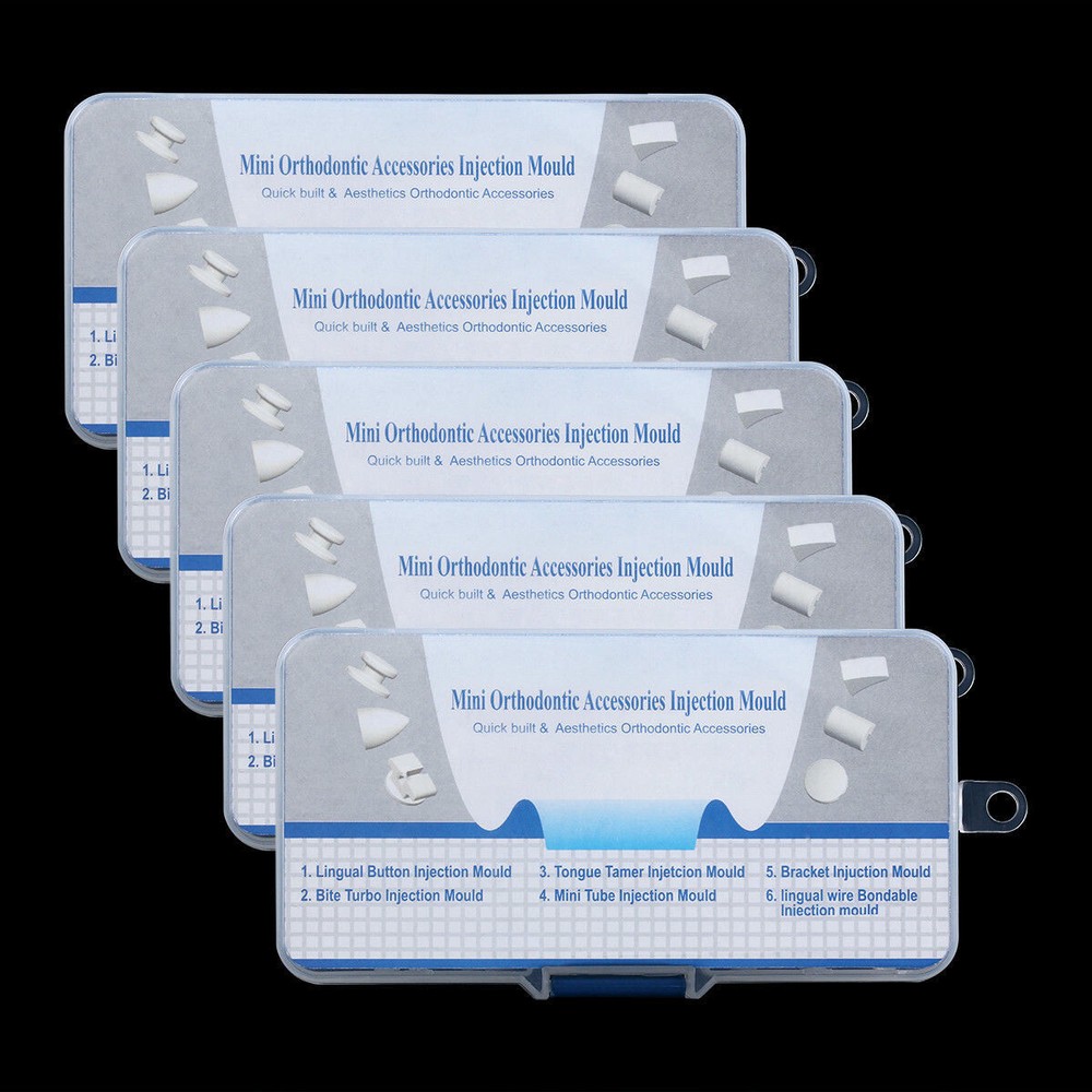 5Pack Dental Forming Mold Lingual Button/Wire Mini Accessories Injection Bracket