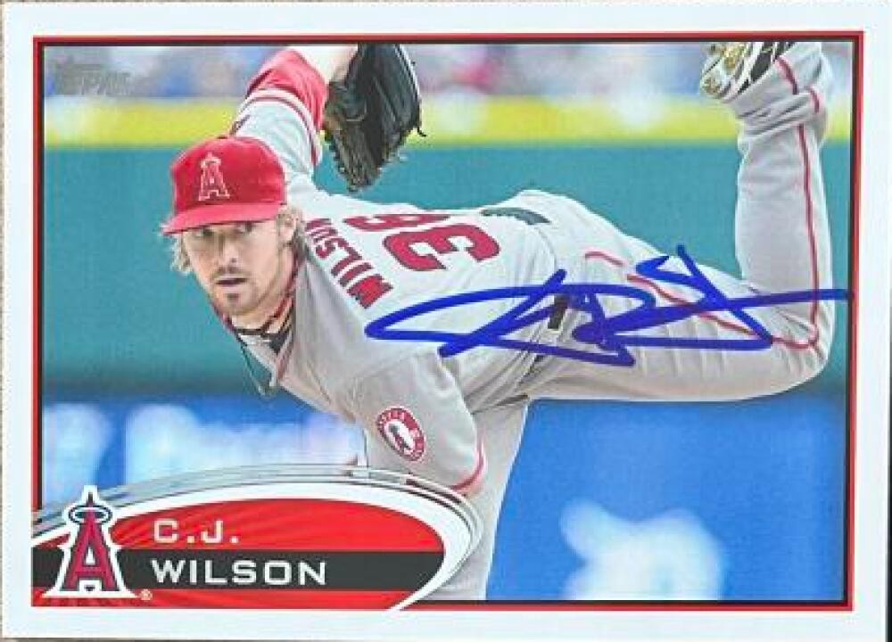 C.J. Wilson Autographed 2012 Topps #613