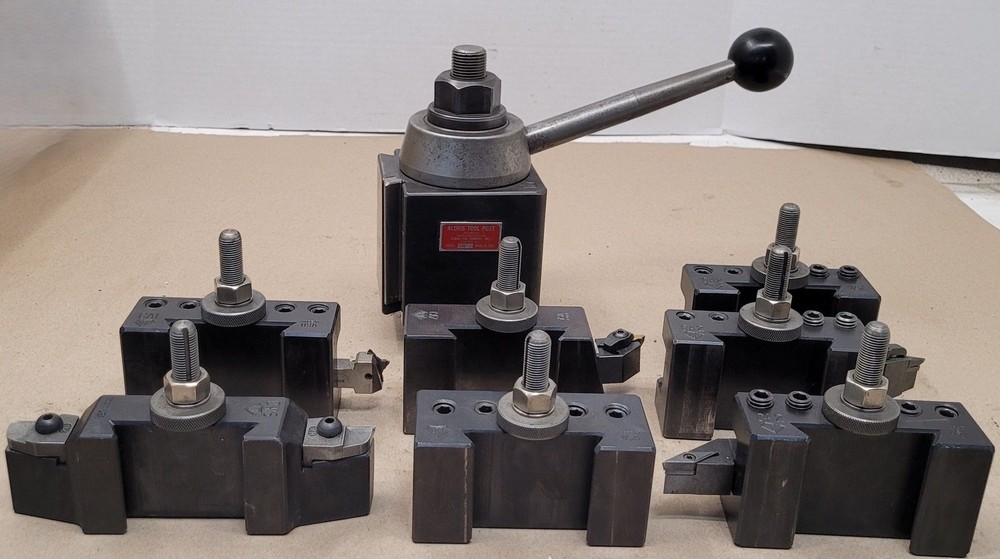 Aloris CA Quick Change Tool Post – 8 Piece Set