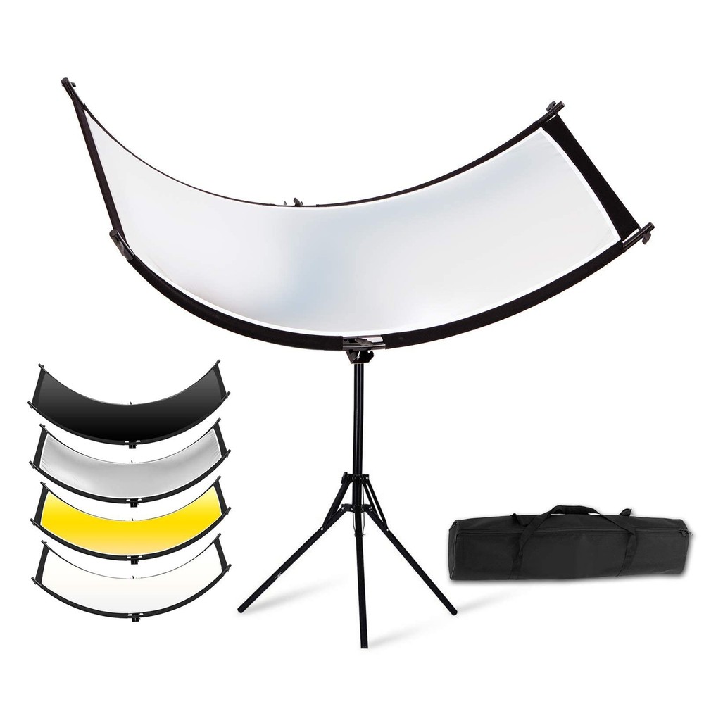 23x70 Inches Clamshell Light Reflector Diffuser with 70"/180cm Light Stand an...