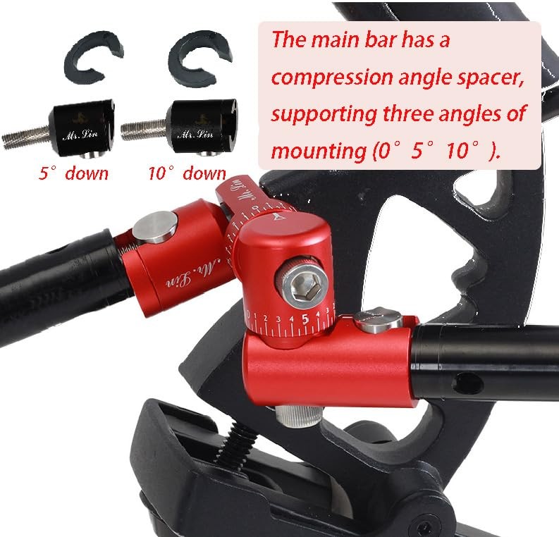 Best AMEYXGS Bow Rod Stabilizer Fully Adjustable Single Side V-bar Mount Quick