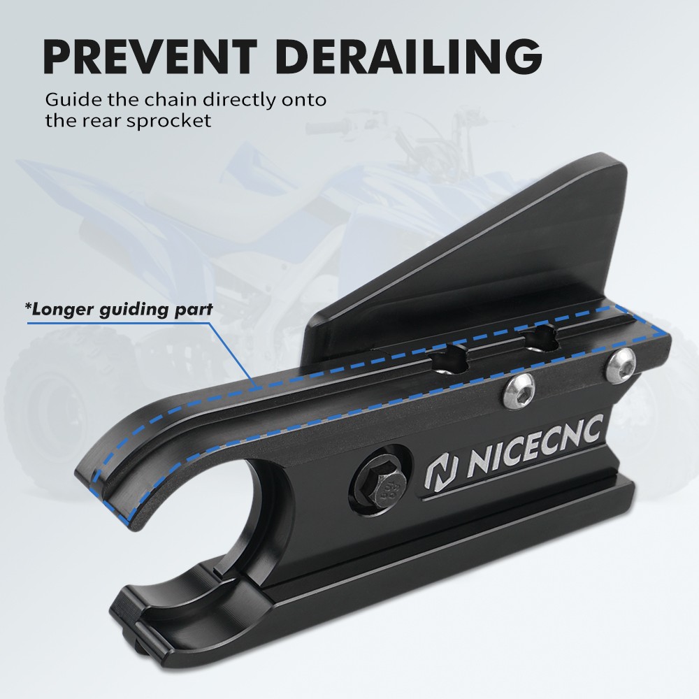 For YAMAHA YFZ450R Swingarm Chain Buffer Seal Slider Guide Guard 2009-2023 Black